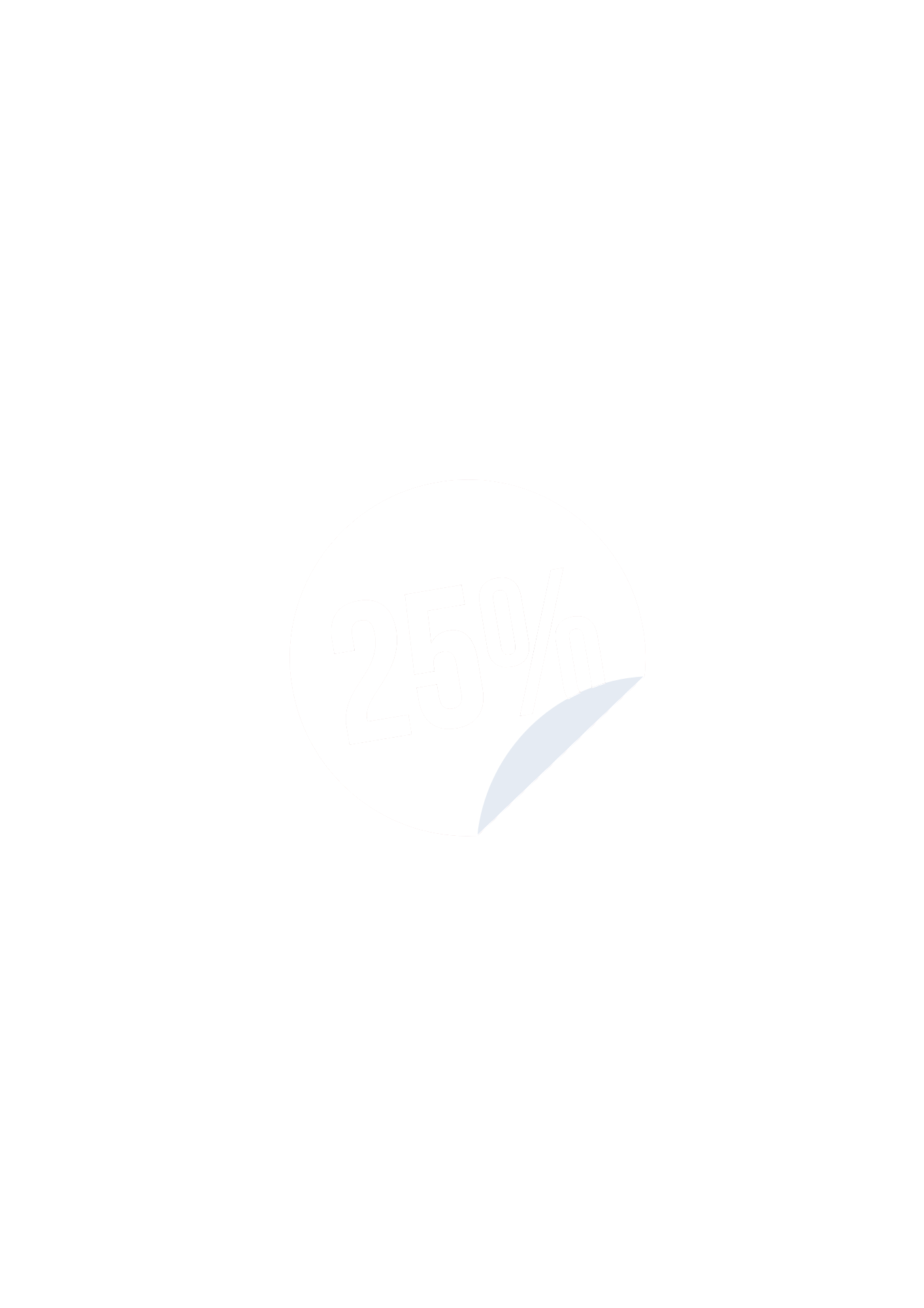 Sticker with 25% discount